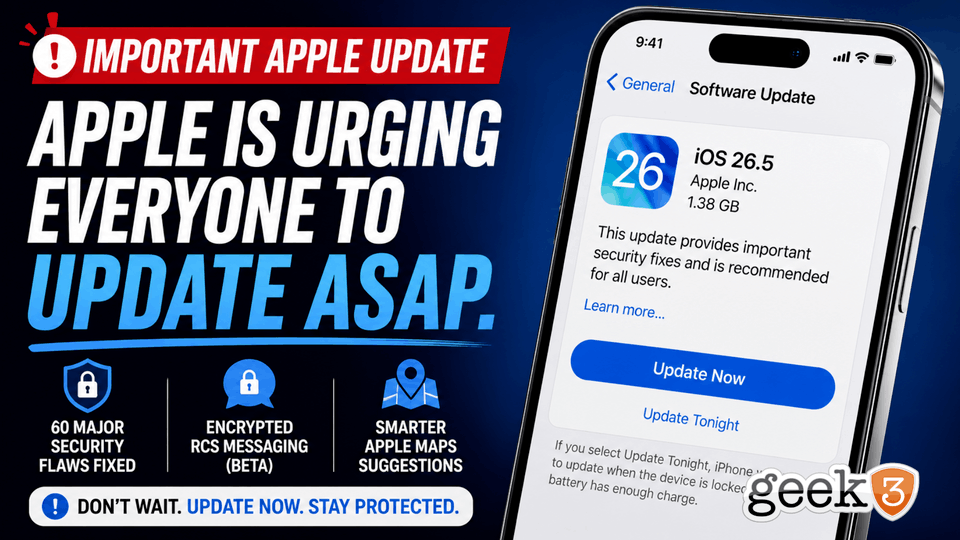 Apple Quietly Fixed 60 Security Flaws In One iPhone Update